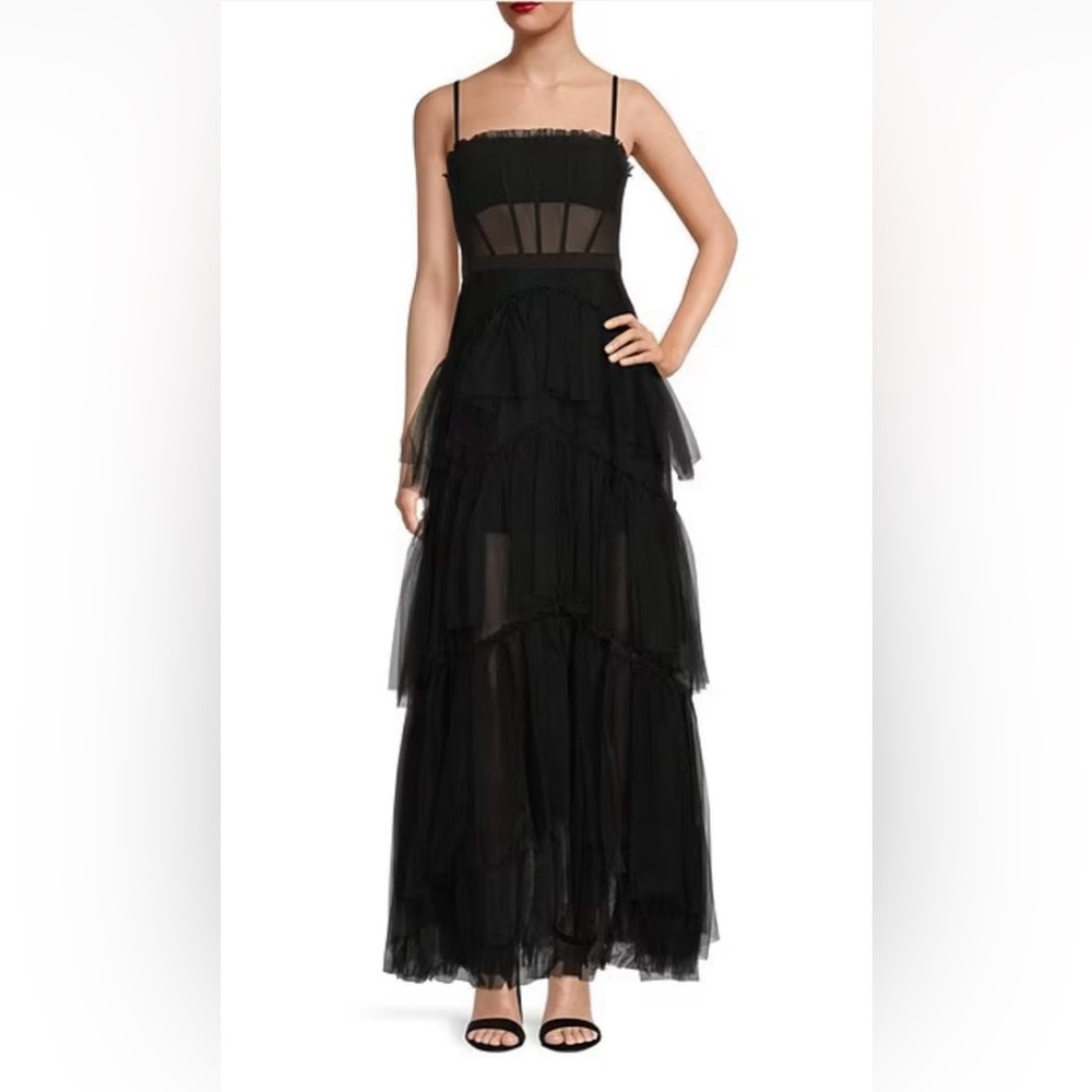 Tiered tulle corset dress - BCBG inspired